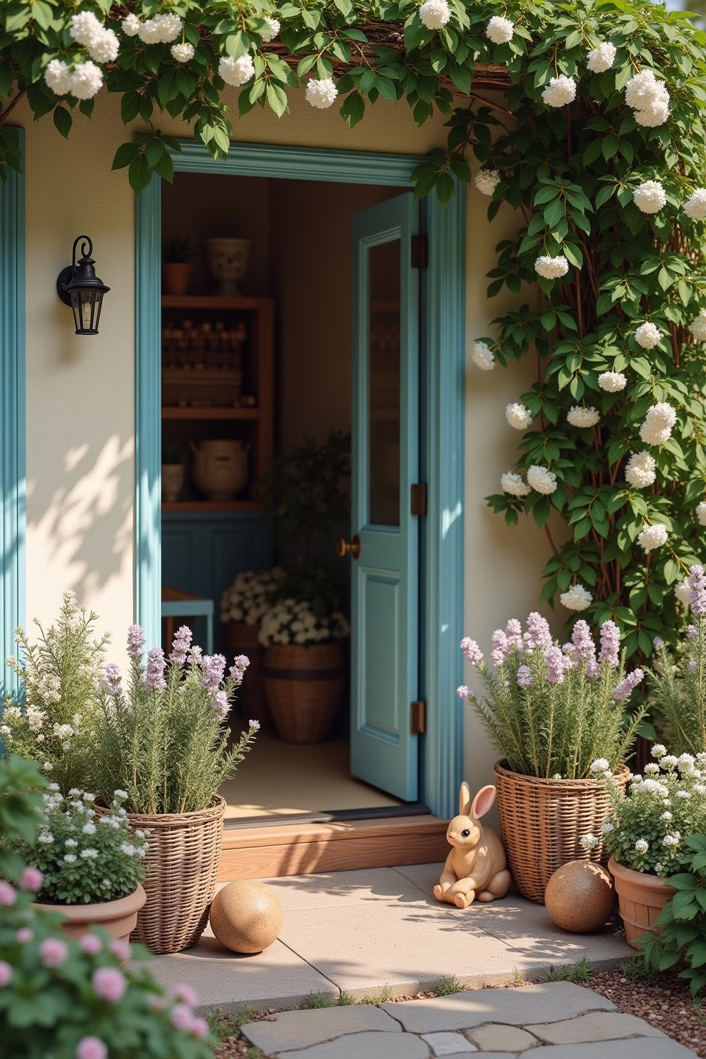 hauseingang osterdeko garten outline 7