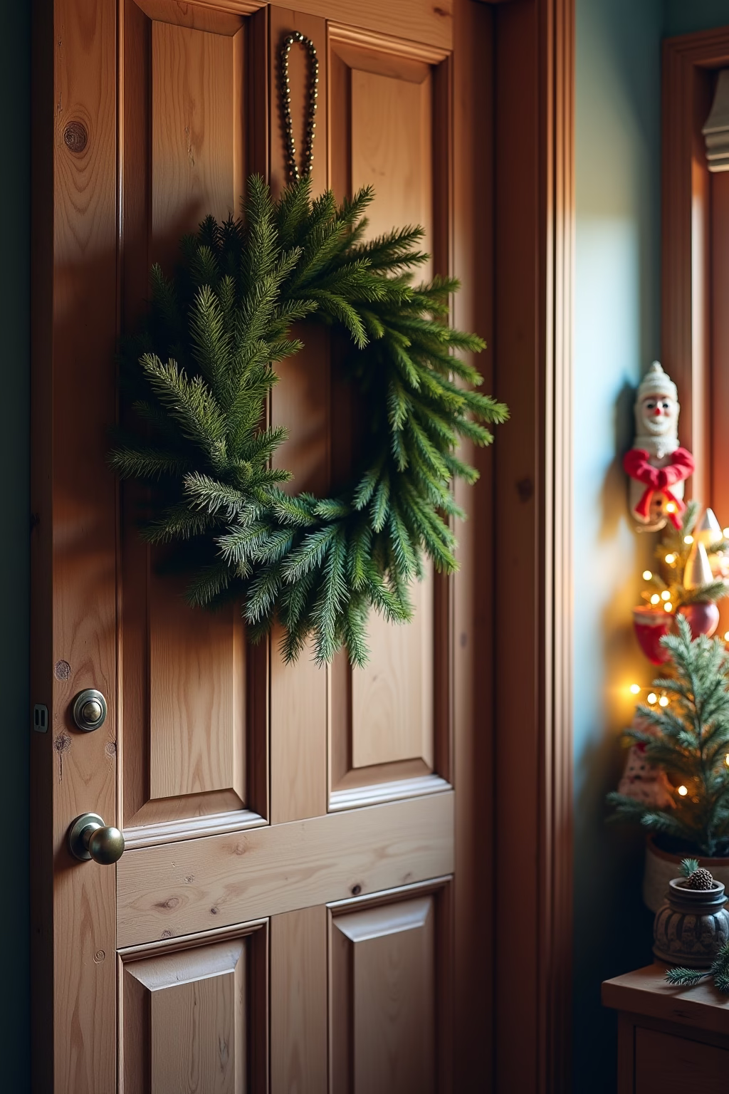 8 Haustür Weihnachtsdekoration Ideen für die Festzeit 15 haustuer weihnachtsdekoration outline 3