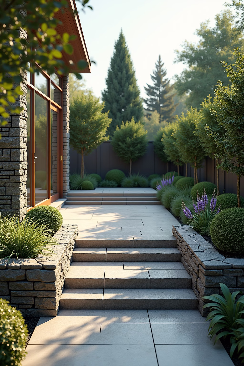 hoehenunterschied terrasse garten ausgleichen outline 1