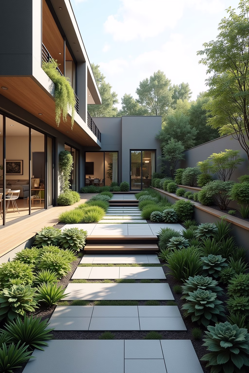 hoehenunterschied terrasse garten ausgleichen outline 5