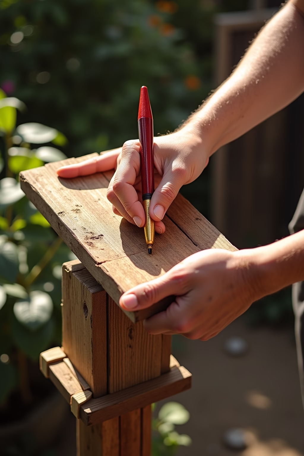 holzdeko garten selber machen outline 8