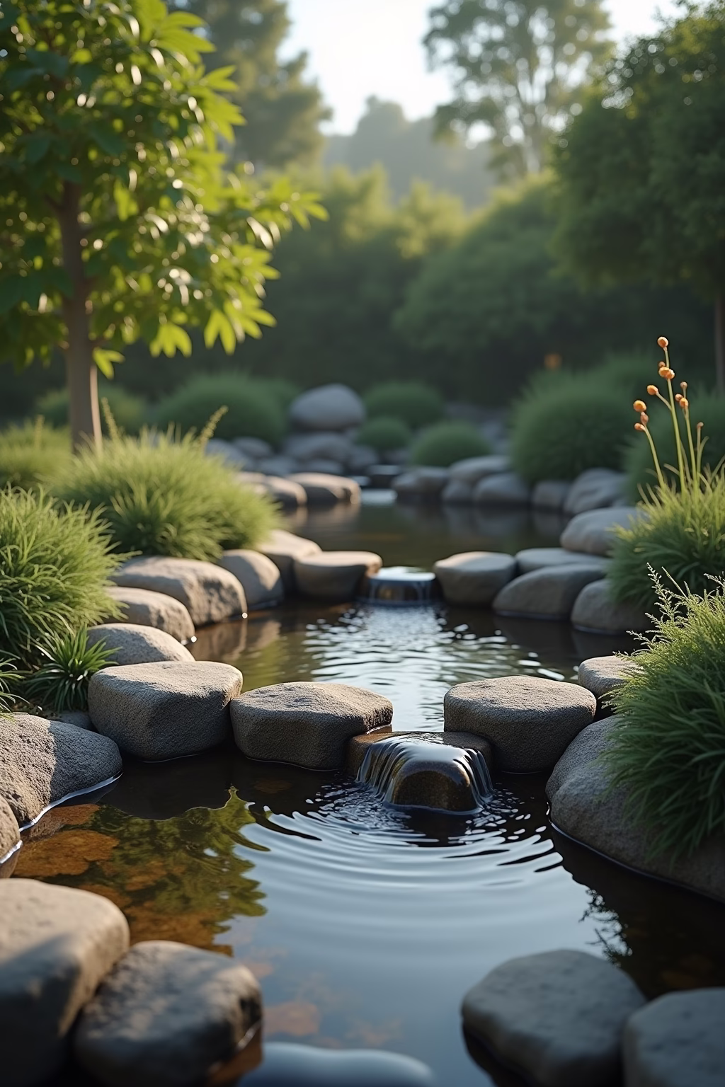 ideen naturstein garten outline 5