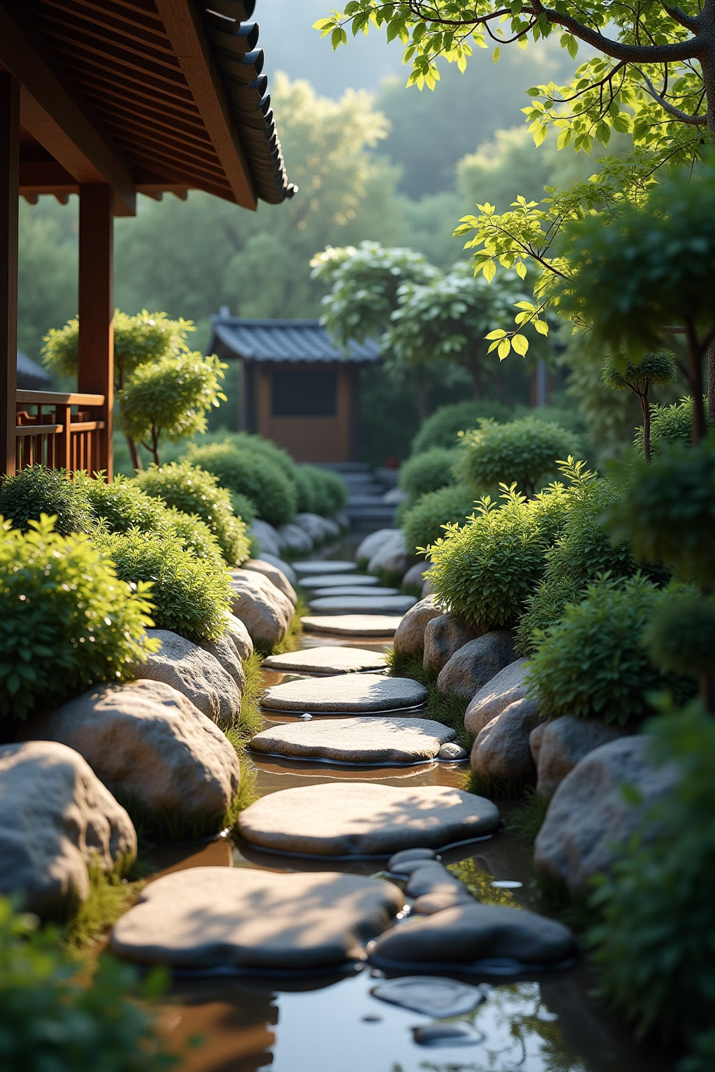 ideen naturstein garten outline 8