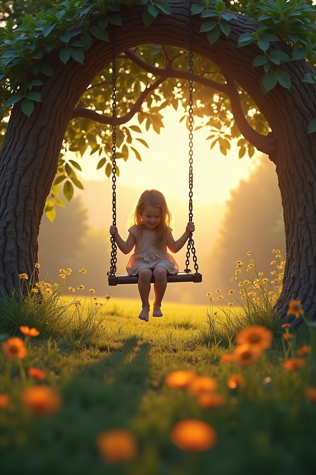 ideen schaukel garten outline 1