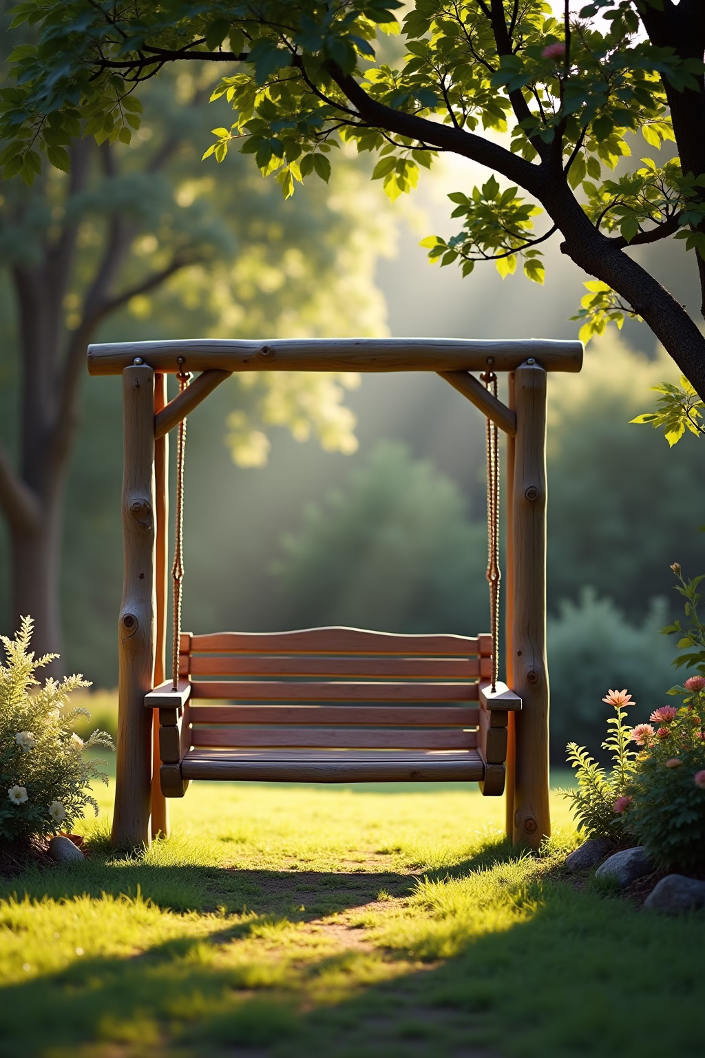 ideen schaukel garten outline 2