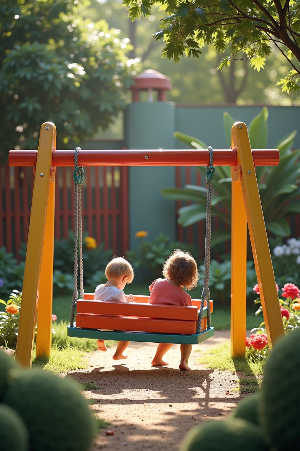 ideen schaukel garten outline 5