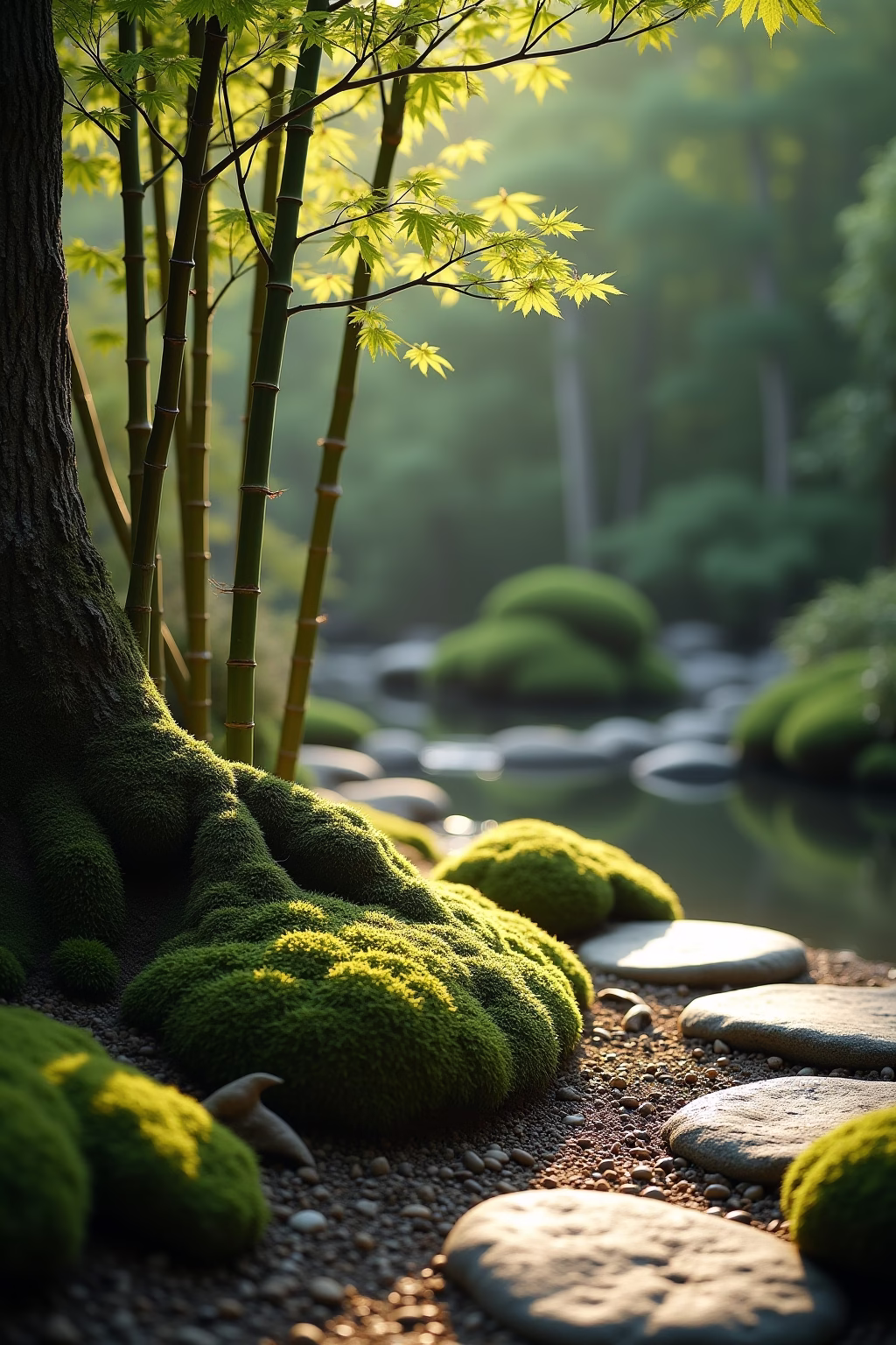 japanische ecke im garten outline 4