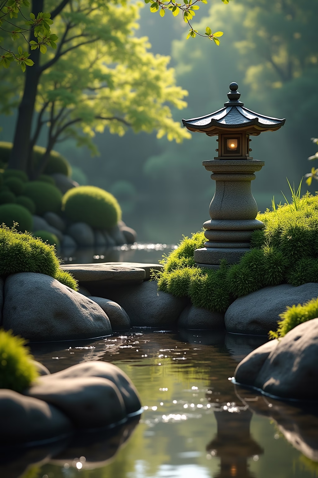 japanische ecke im garten outline 5