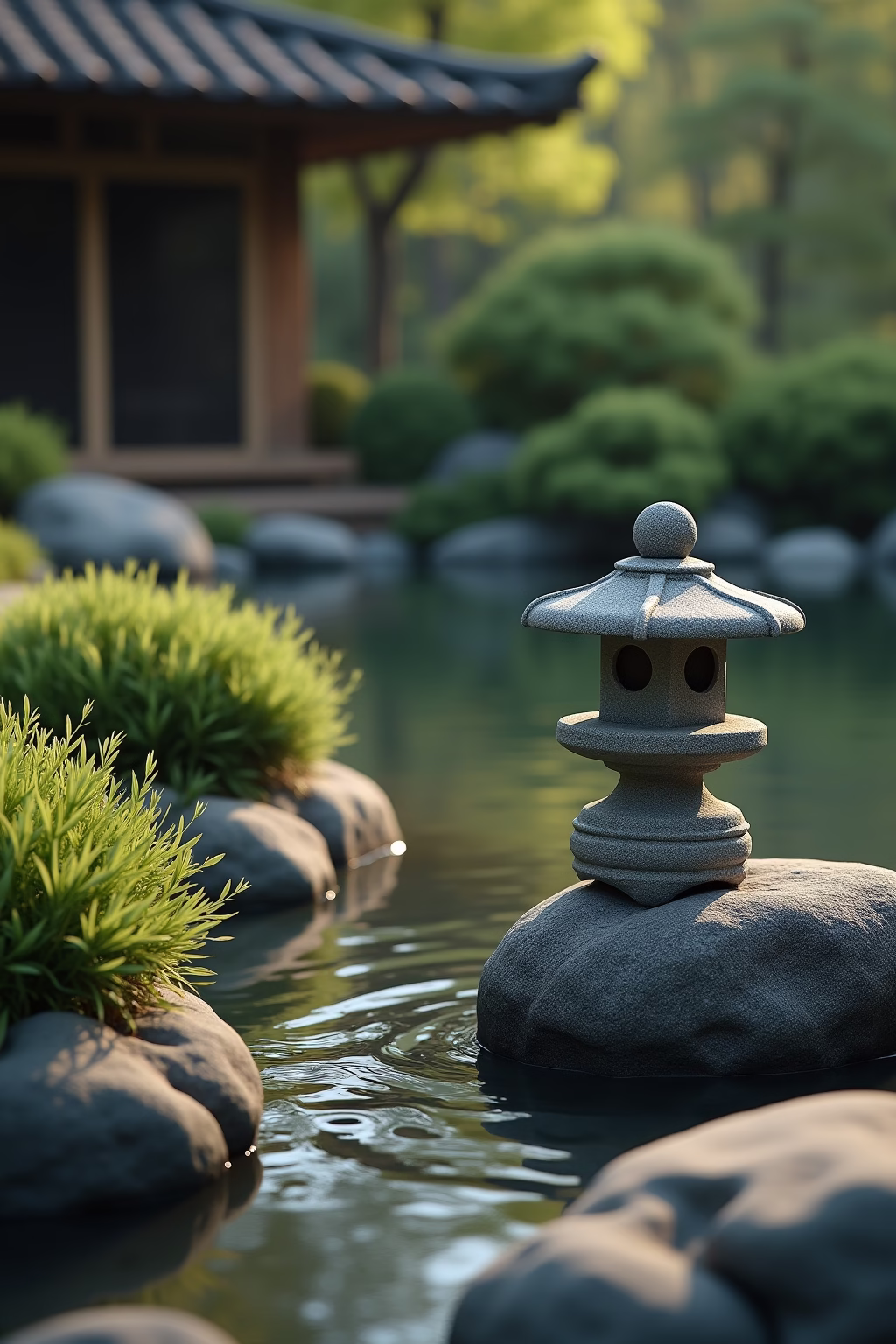 japanische ecke im garten outline 6