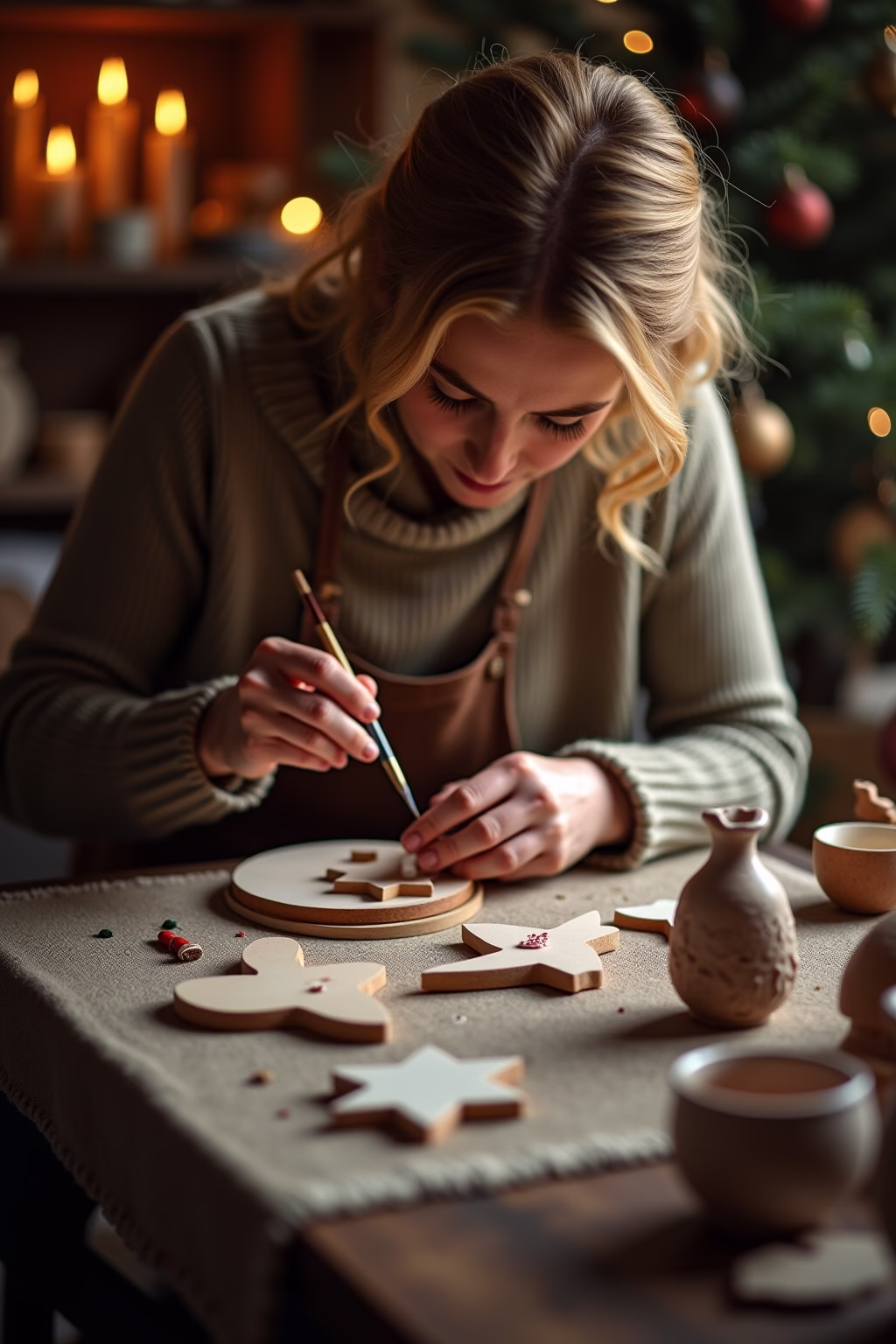 keramik bemalen weihnachten outline 2