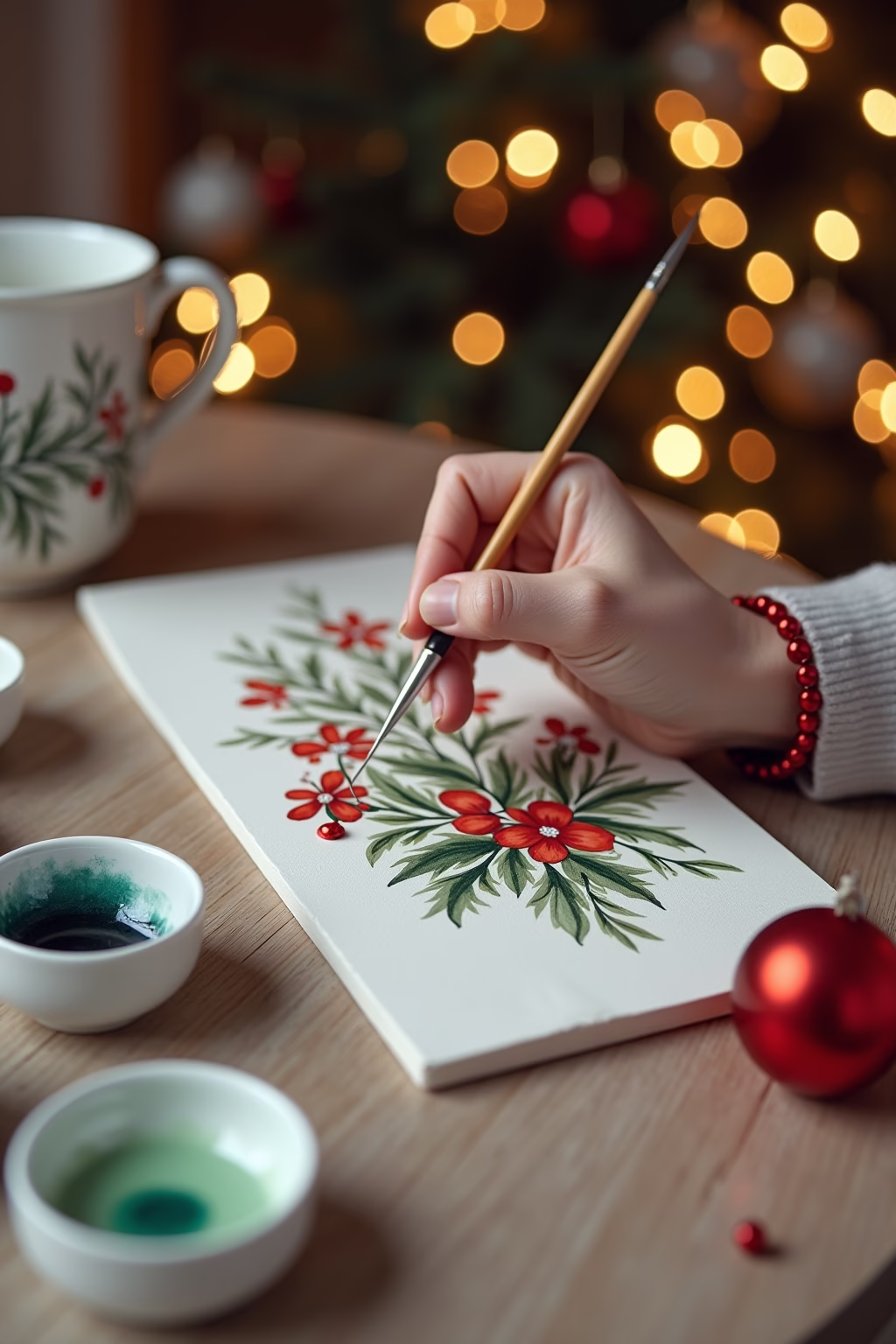 keramik bemalen weihnachten outline 4