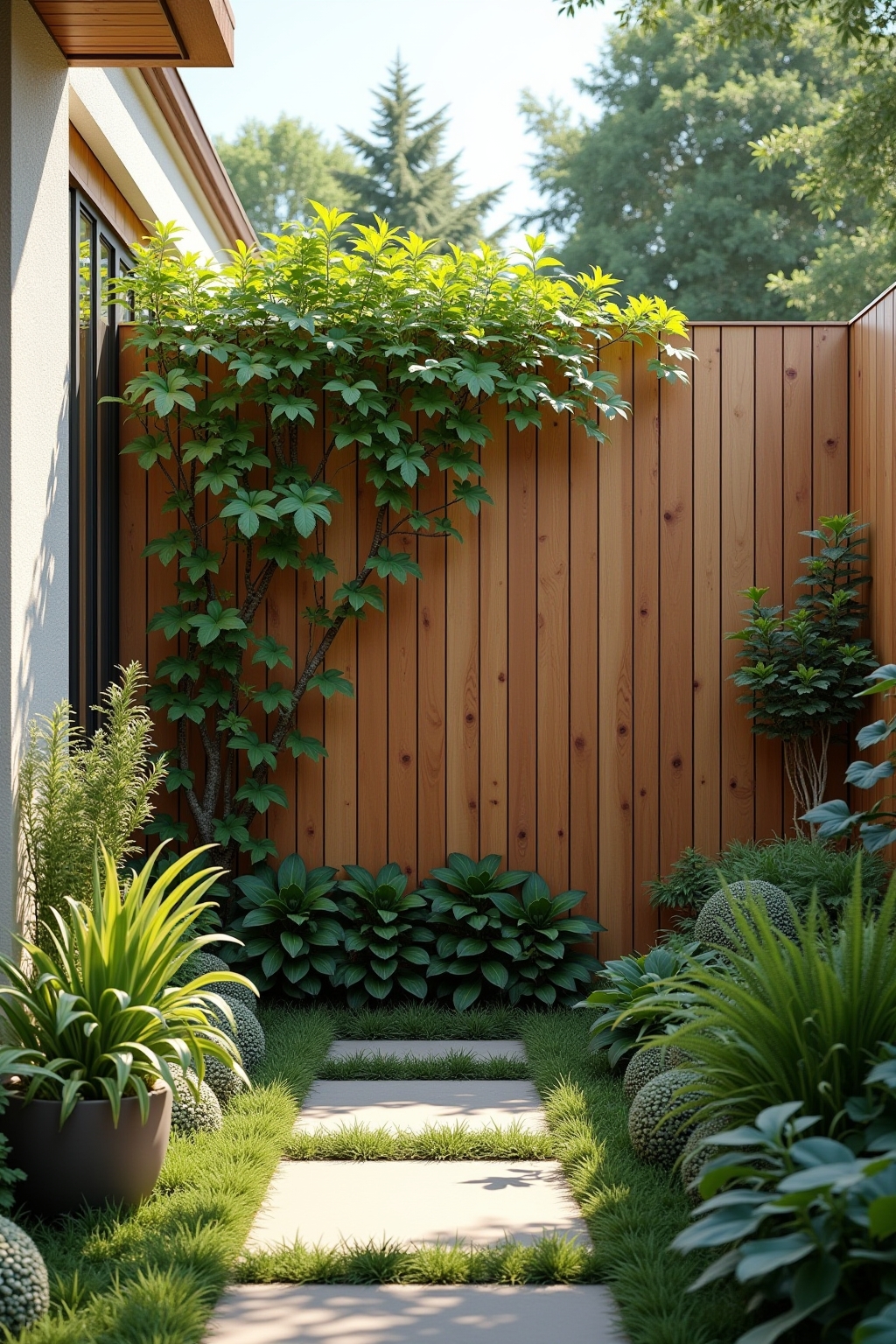 kreativer sichtschutz garten selber bauen outline 5