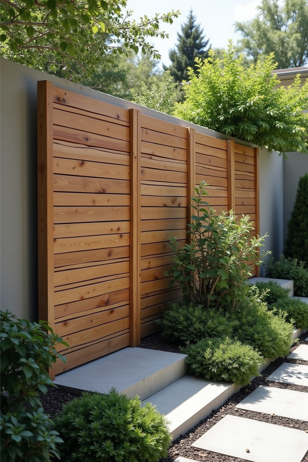 kreativer sichtschutz garten selber bauen outline 8