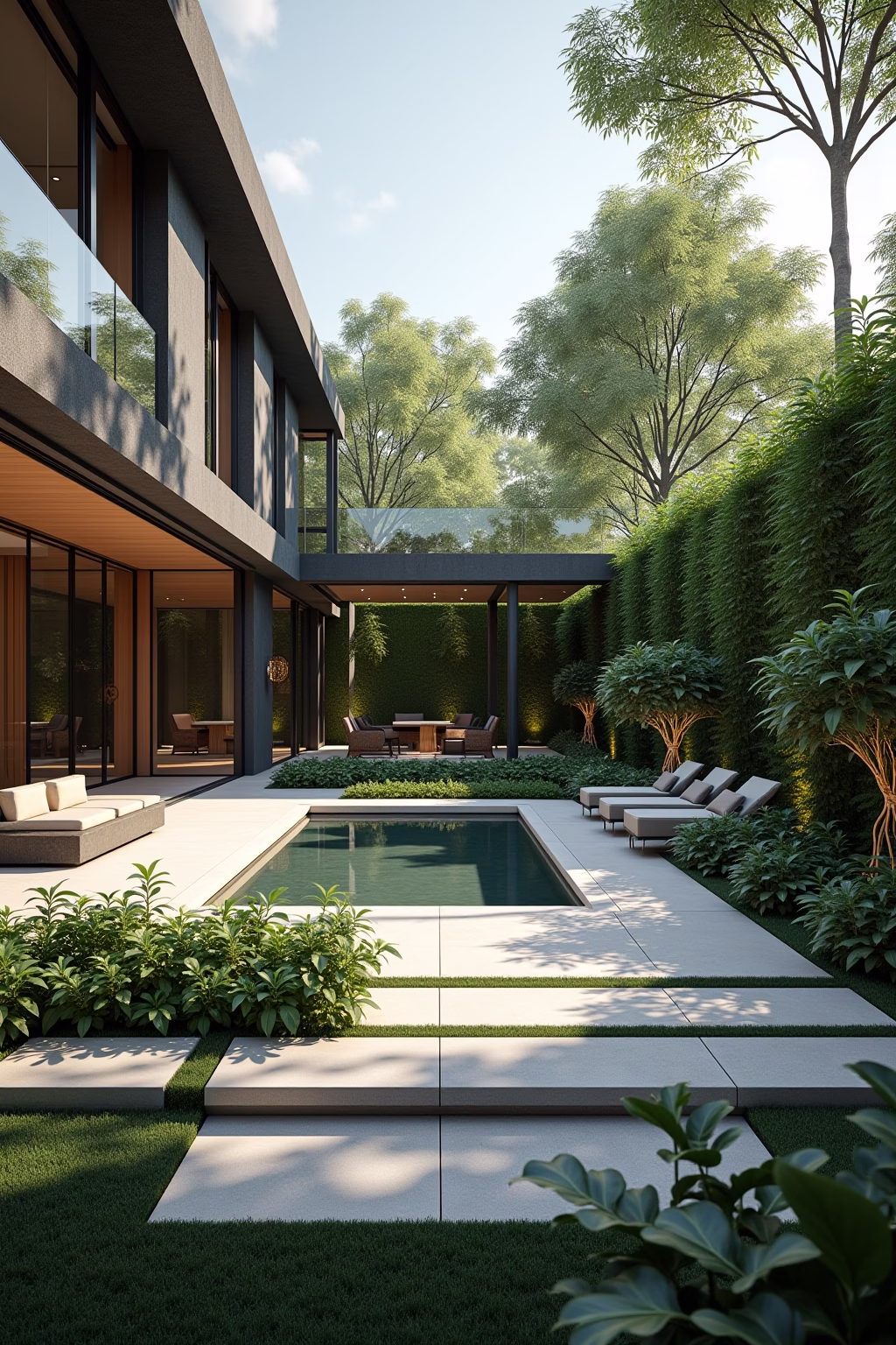 luxus moderne garten ideen outline 1