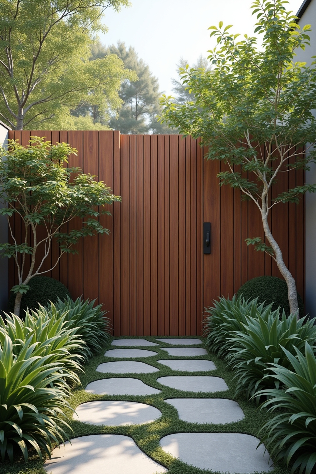 modern sichtschutz garten outline 1