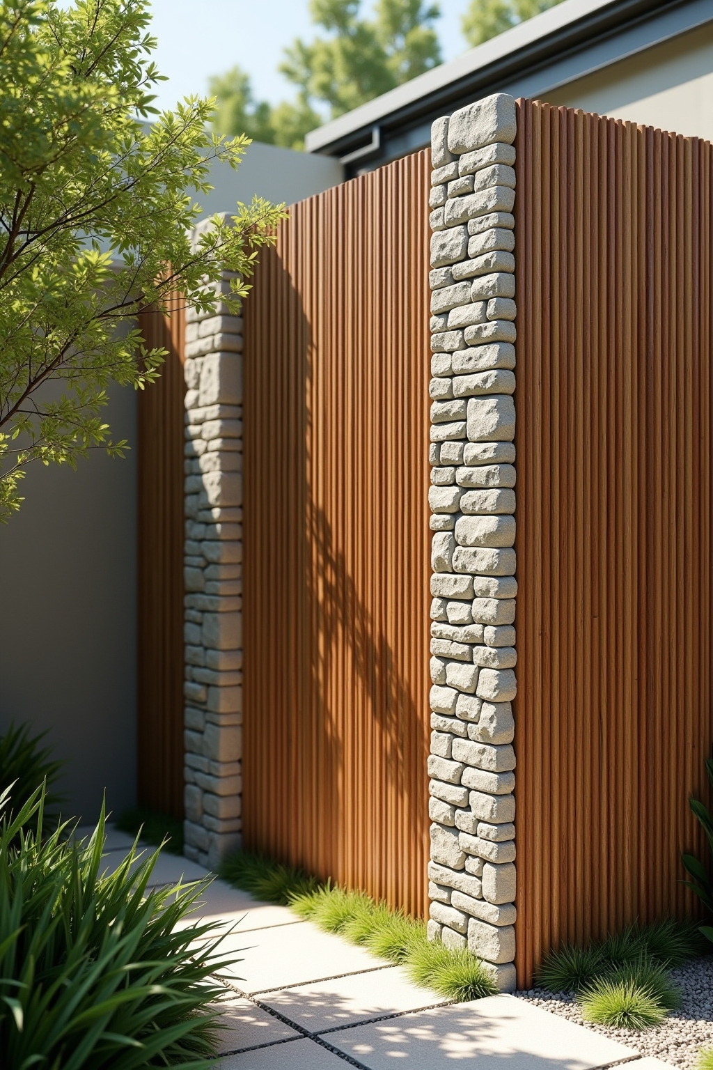 modern sichtschutz garten outline 3