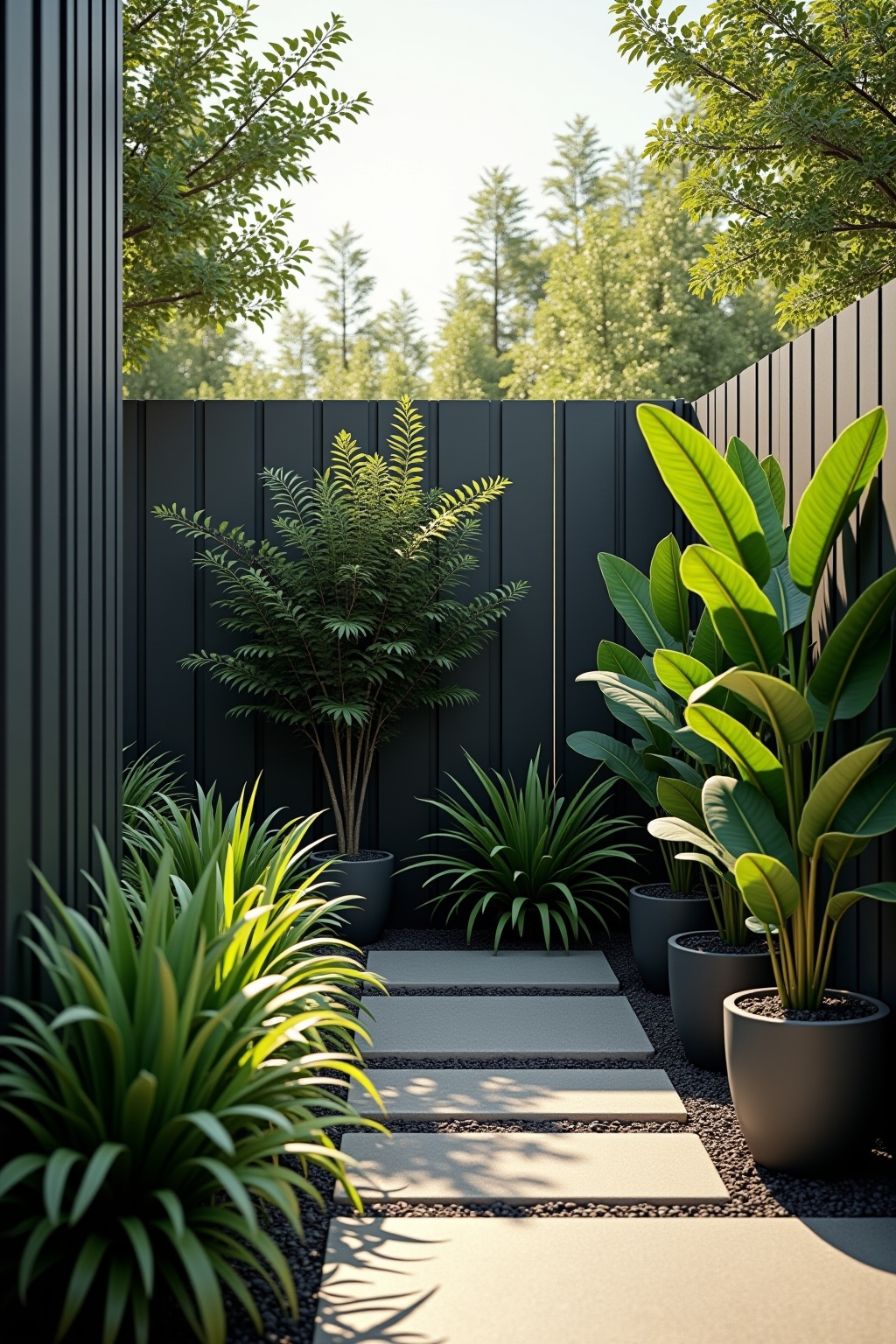 modern sichtschutz garten outline 5