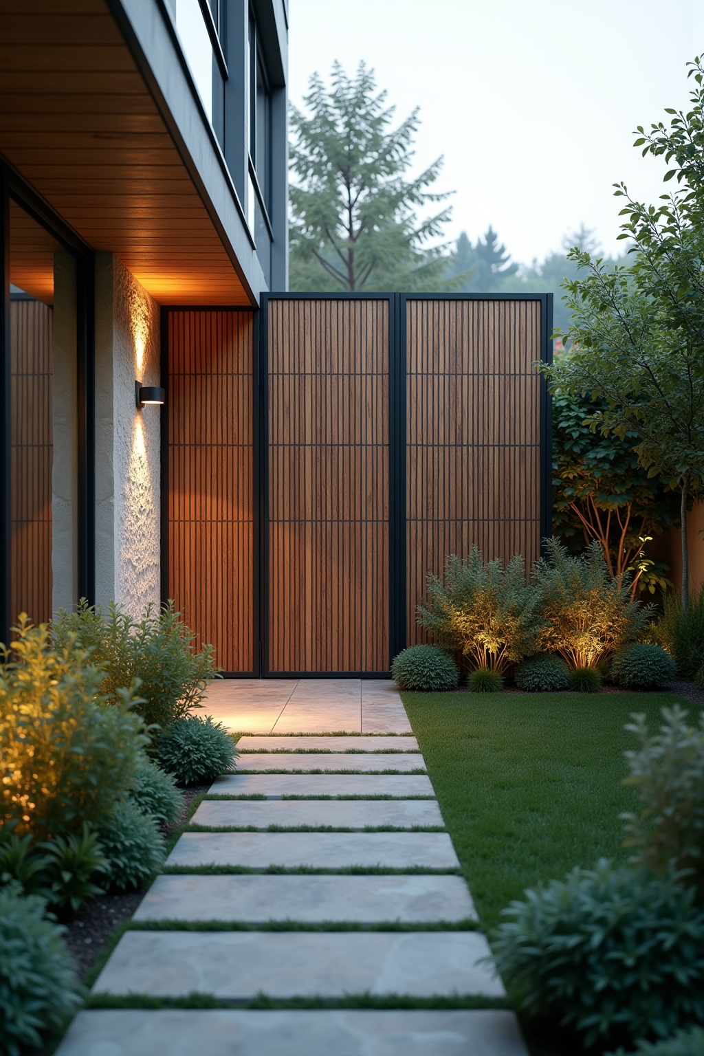 modern sichtschutz garten outline 7