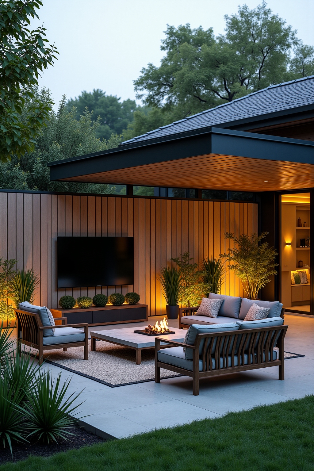 modern sichtschutz garten outline 8