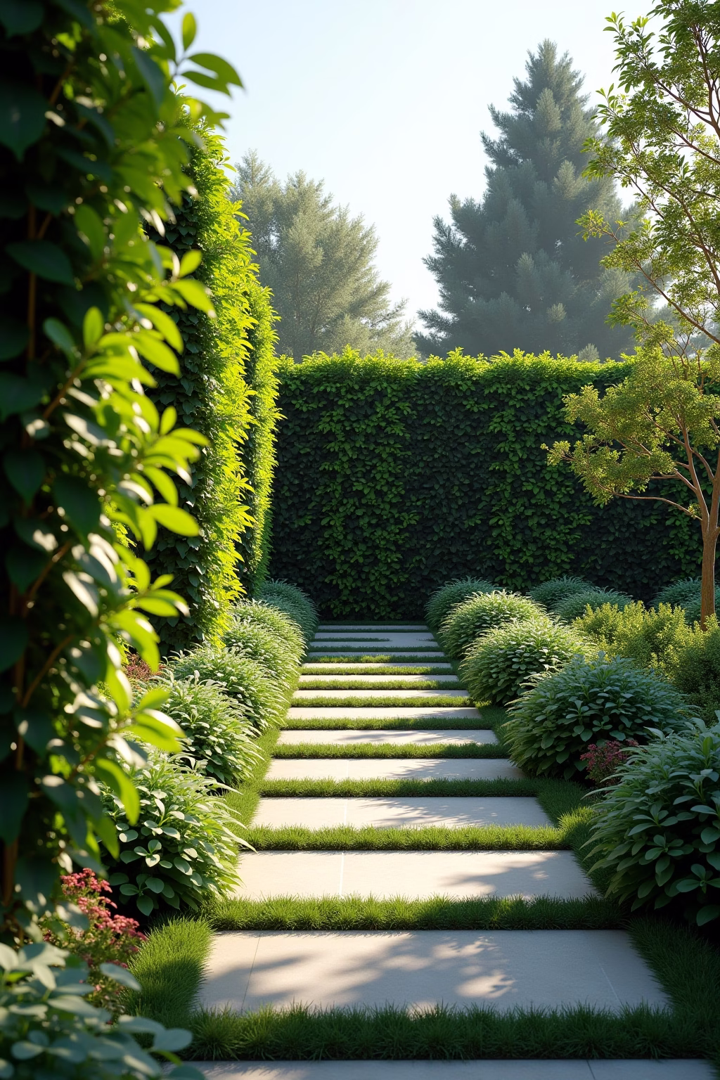 natuerlicher sichtschutz garten ideen outline 7