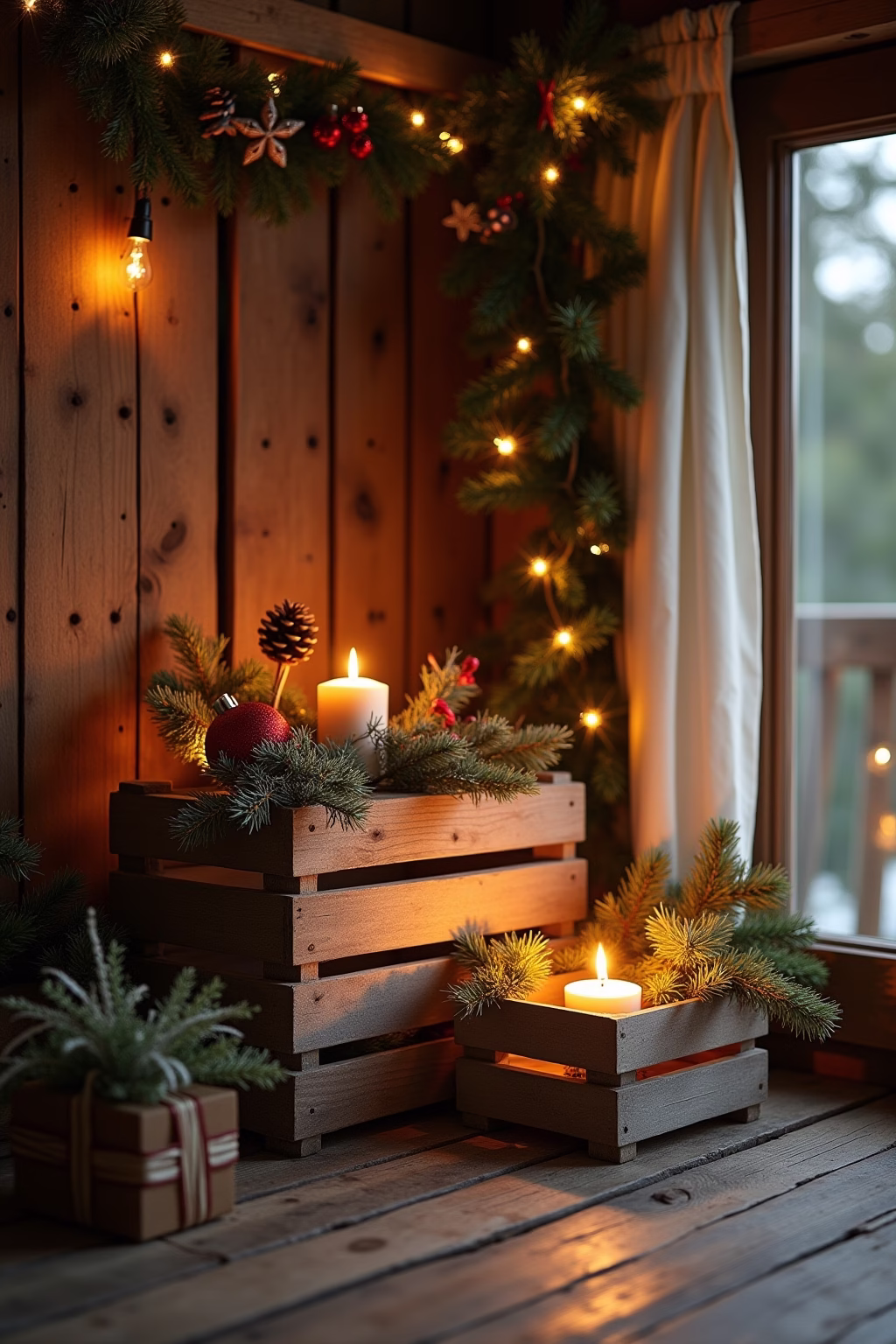 obstkisten deko weihnachten outline 2