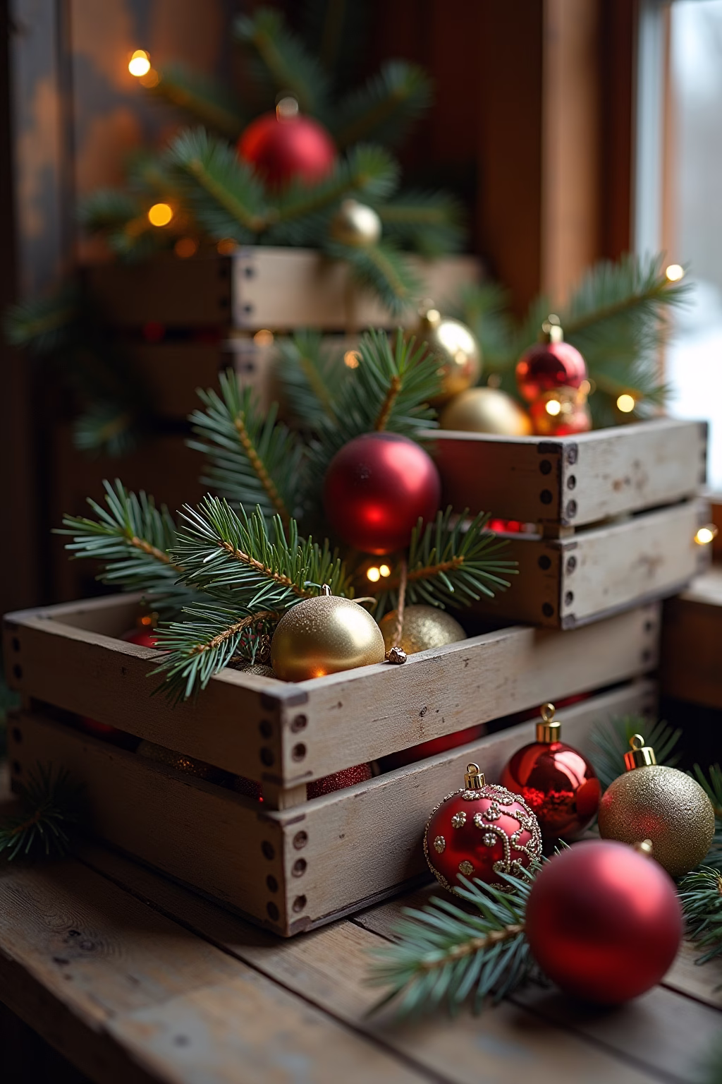 obstkisten deko weihnachten outline 7