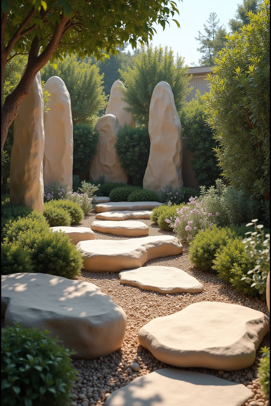 sandstein ideen garten outline 2