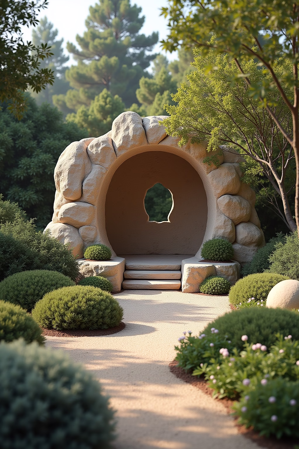 sandstein ideen garten outline 3