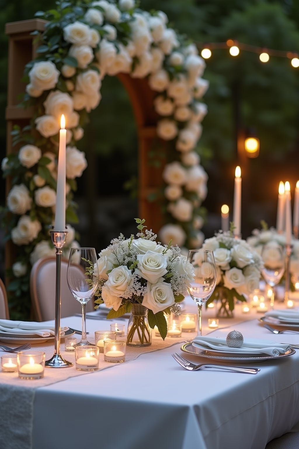 silberhochzeit deko garten selber machen outline 1