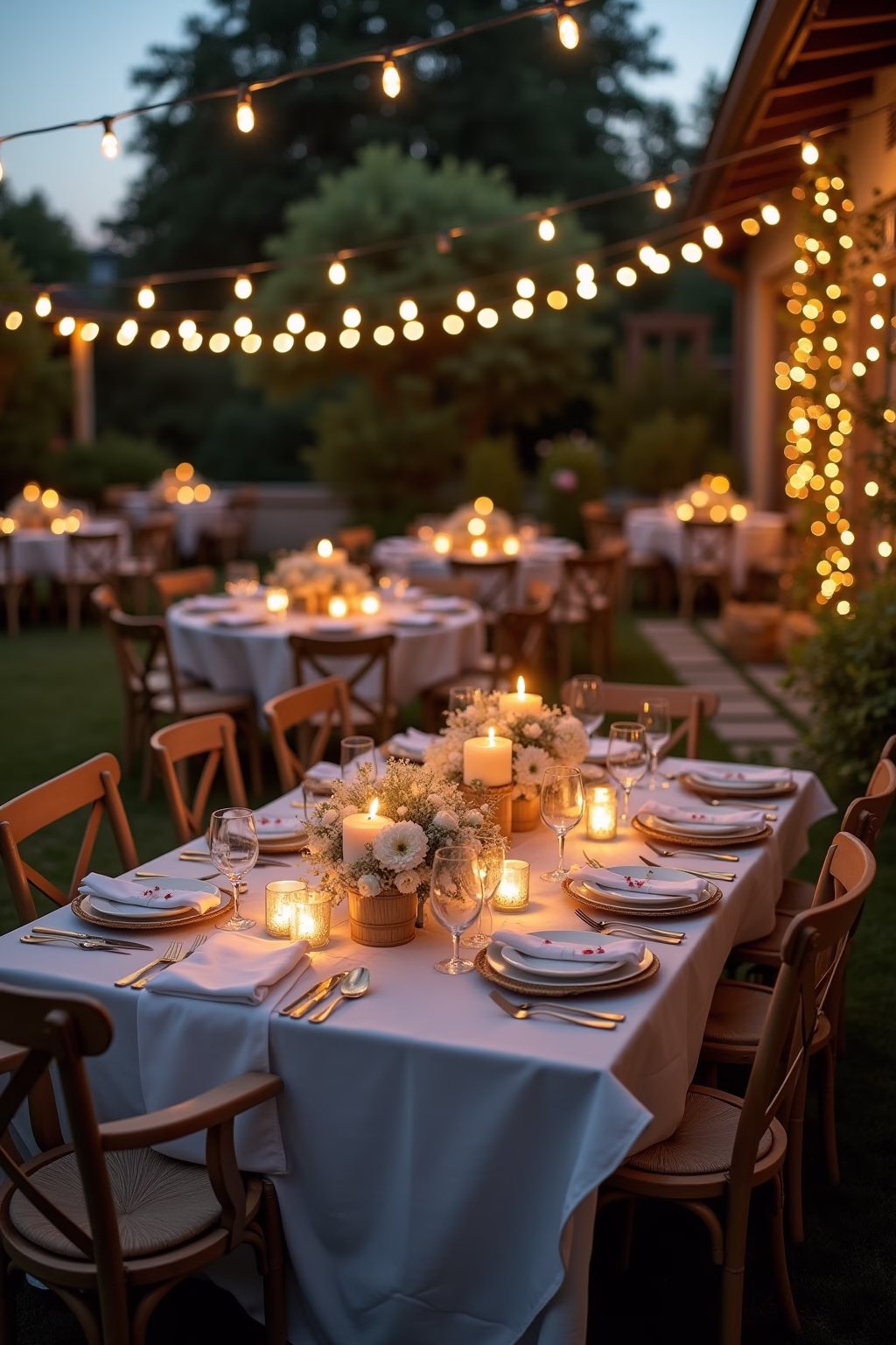 silberhochzeit deko garten selber machen outline 8