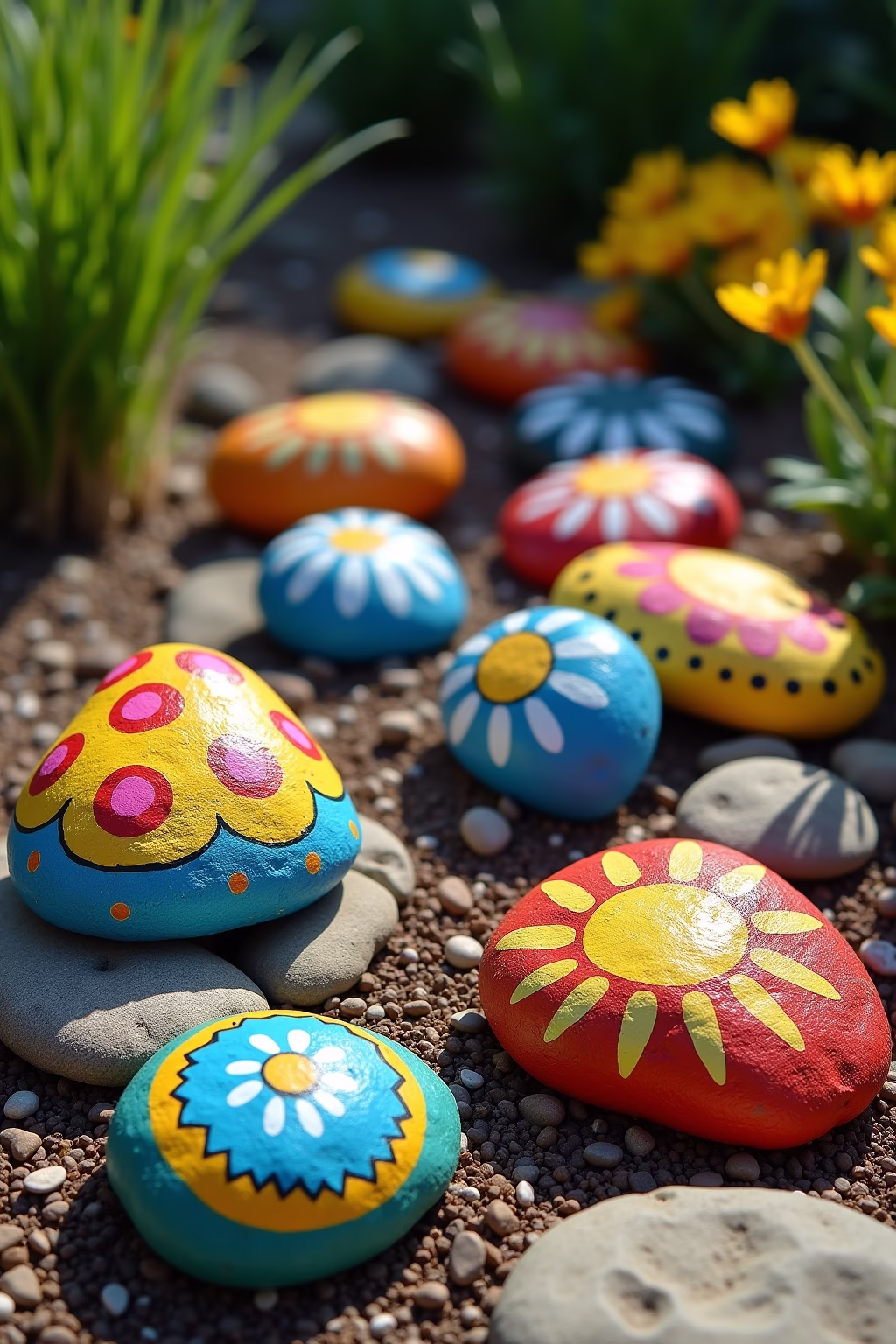 steine bemalen fuer den garten outline 1