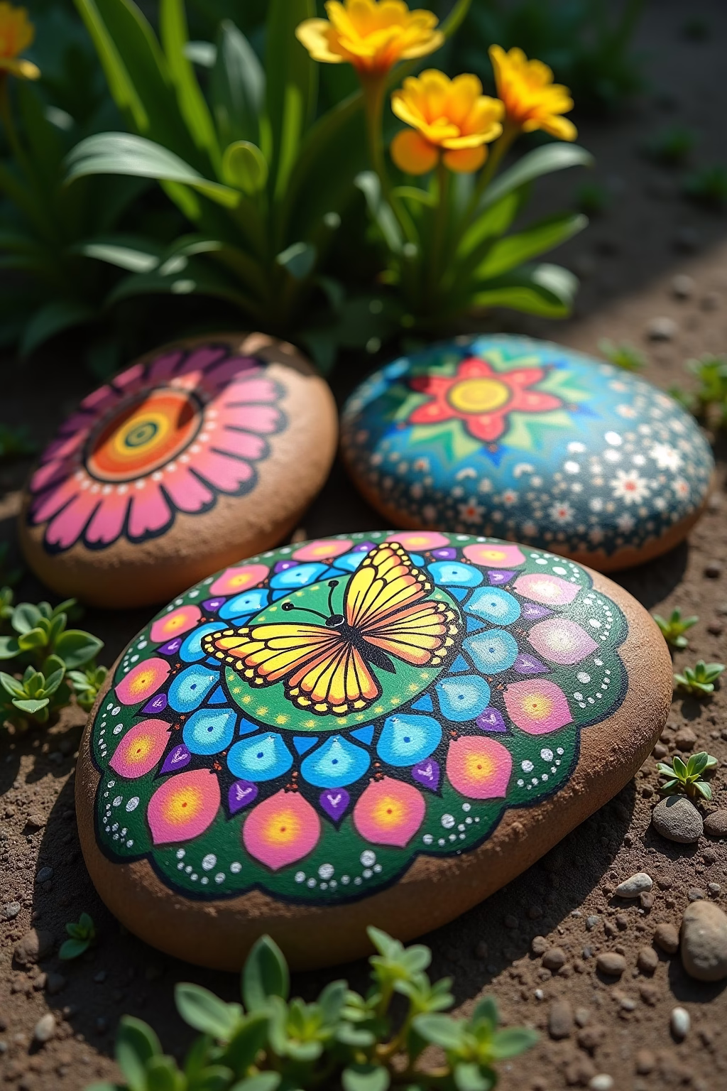 steine bemalen fuer den garten outline 6