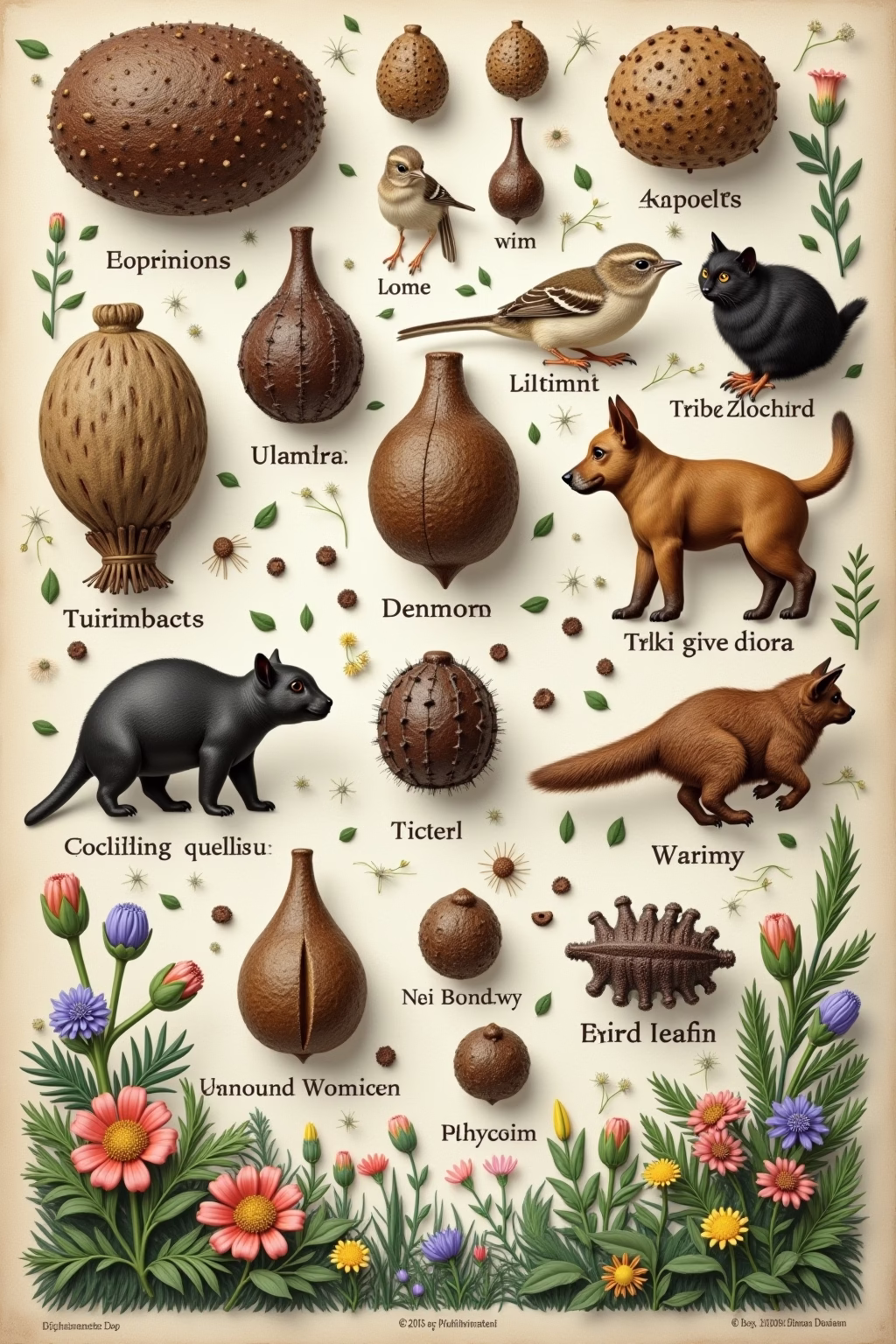 tierkot im garten bilder outline 1