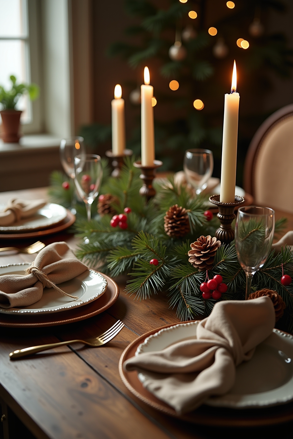 tisch deko weihnachten outline 2