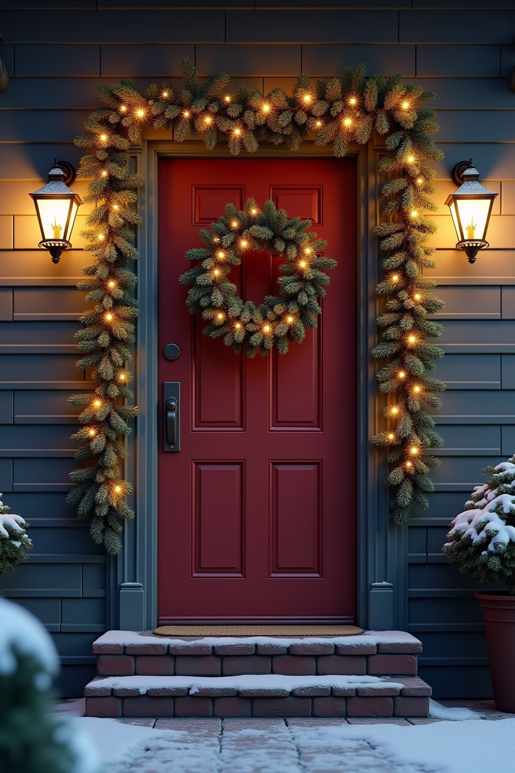 tuerdekoration weihnachten outline 8