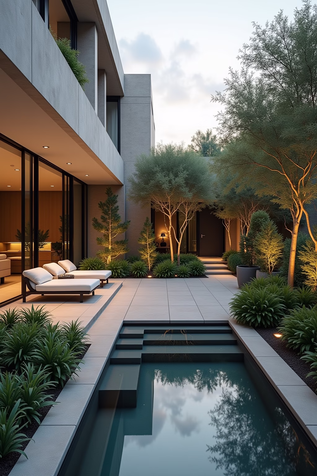 uebergang terrasse garten outline 6