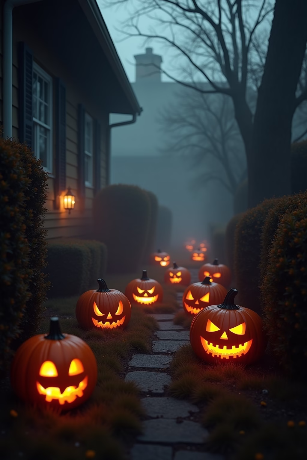 vorgarten halloween deko garten outline 4