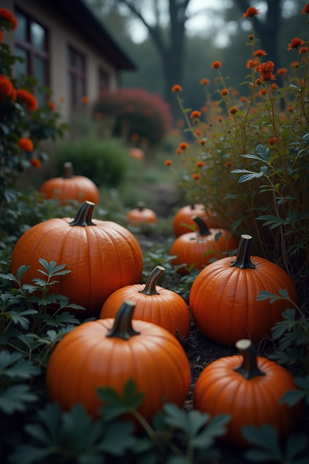 vorgarten halloween deko garten outline 5