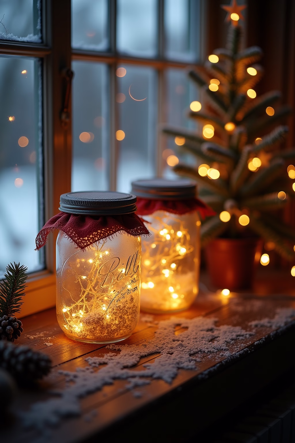 weckglas deko weihnachten outline 1