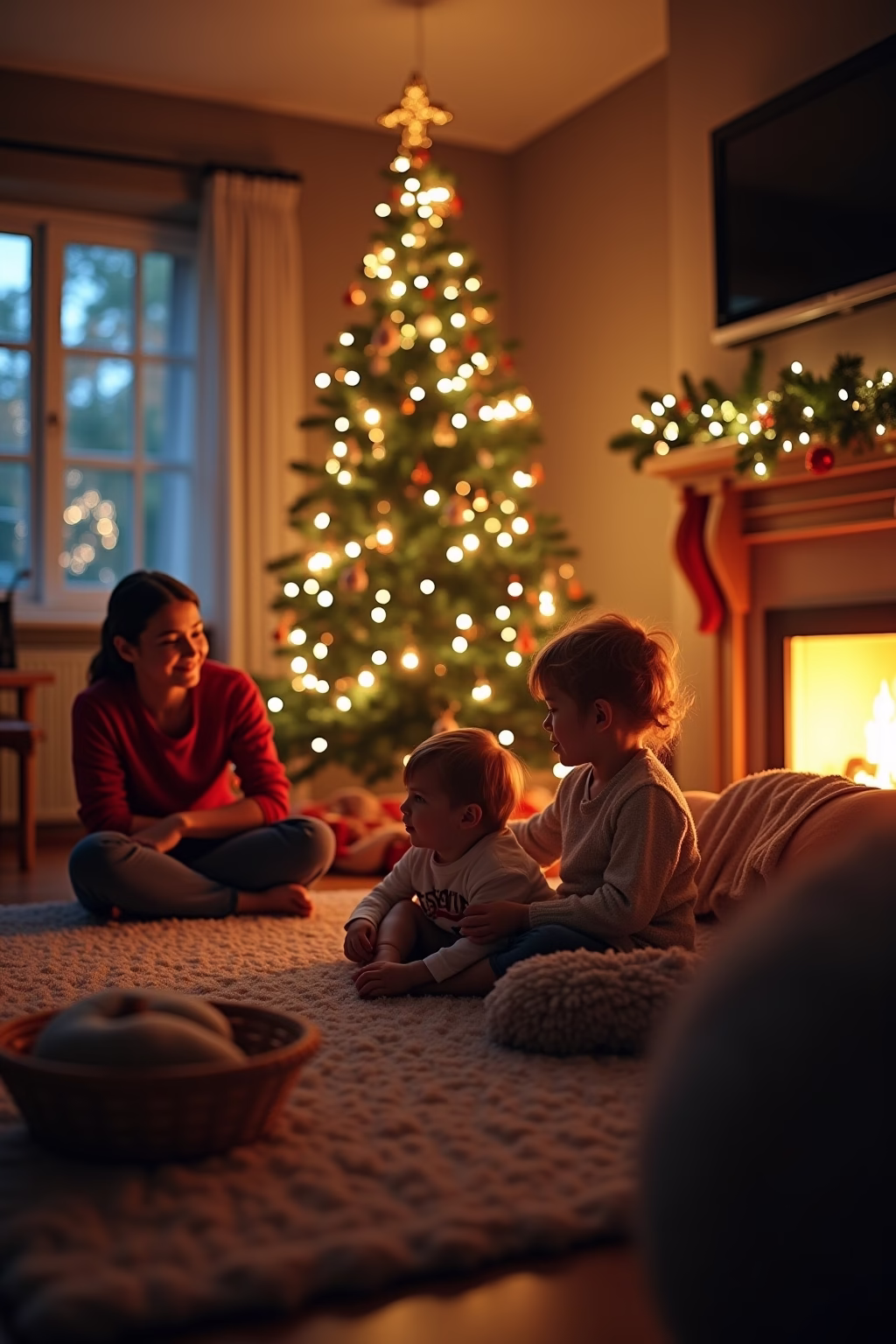 weihnachten wohnzimmer outline 4