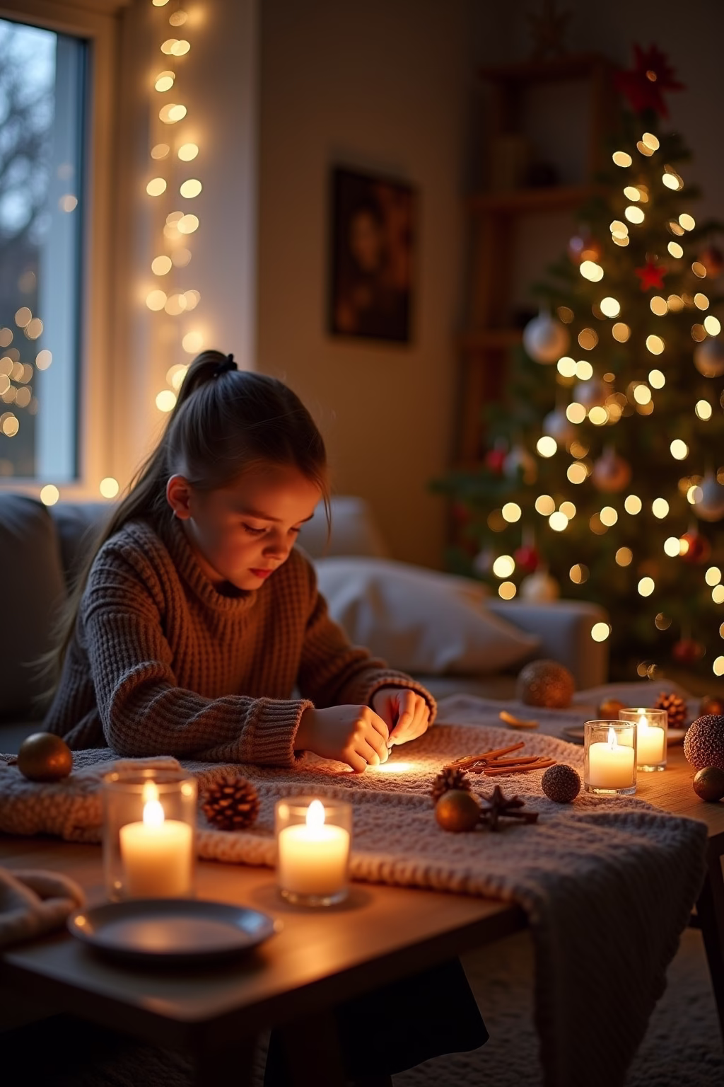 weihnachten wohnzimmer outline 6