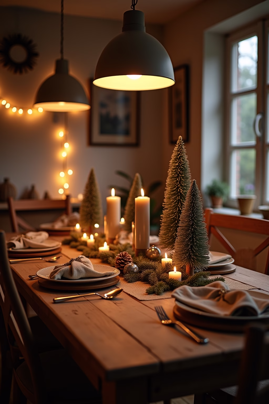 weihnachtliche tischdeko outline 3