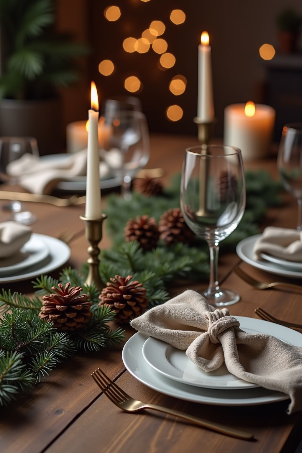 weihnachtliche tischdeko outline 5