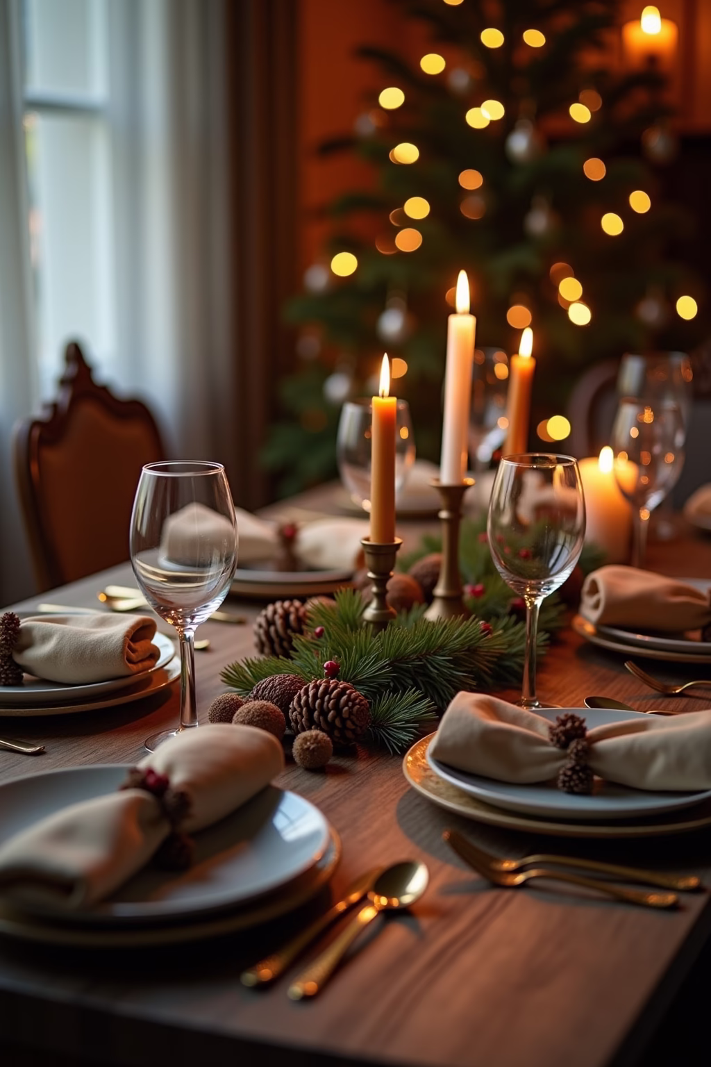 weihnachtliche tischdeko outline 6