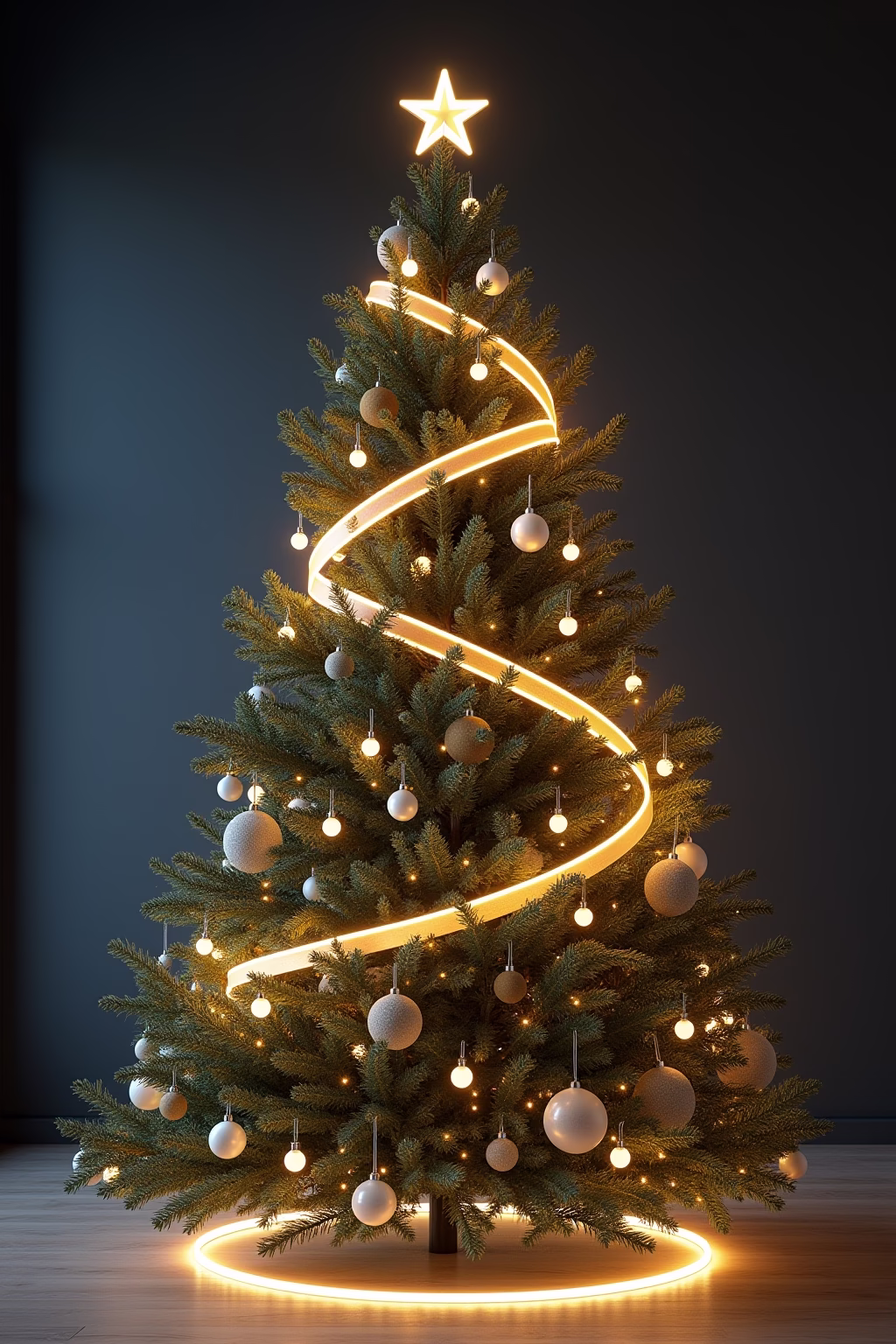 weihnachtsbaum dekoration modern outline 8