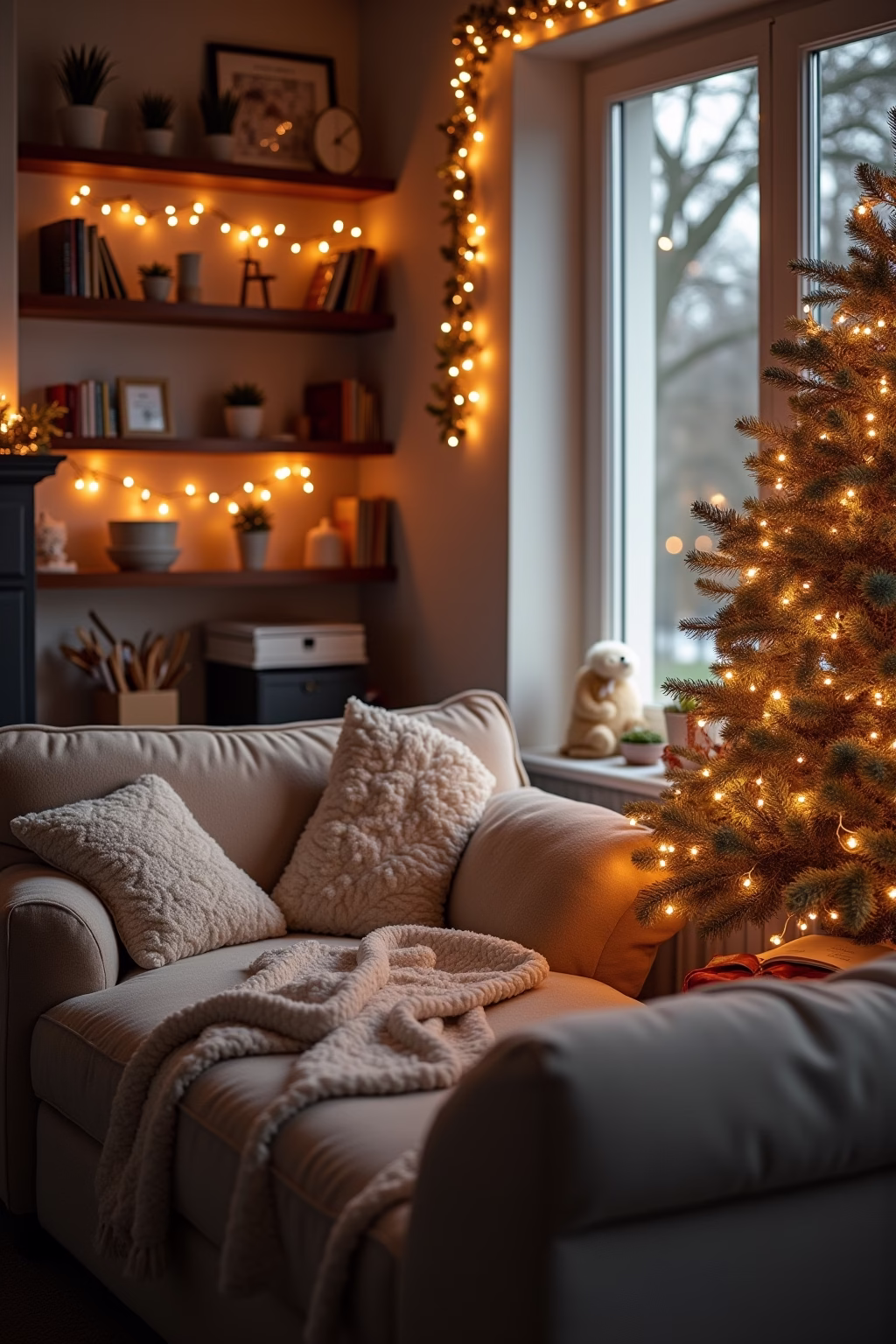 weihnachtsdeko wohnzimmer outline 2