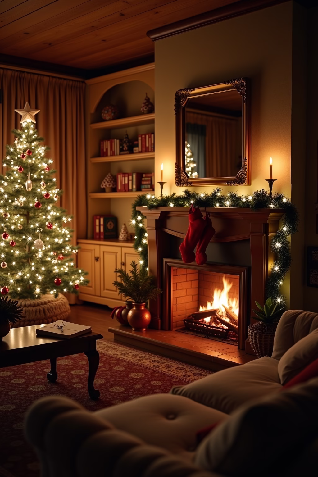 weihnachtsdeko wohnzimmer outline 4