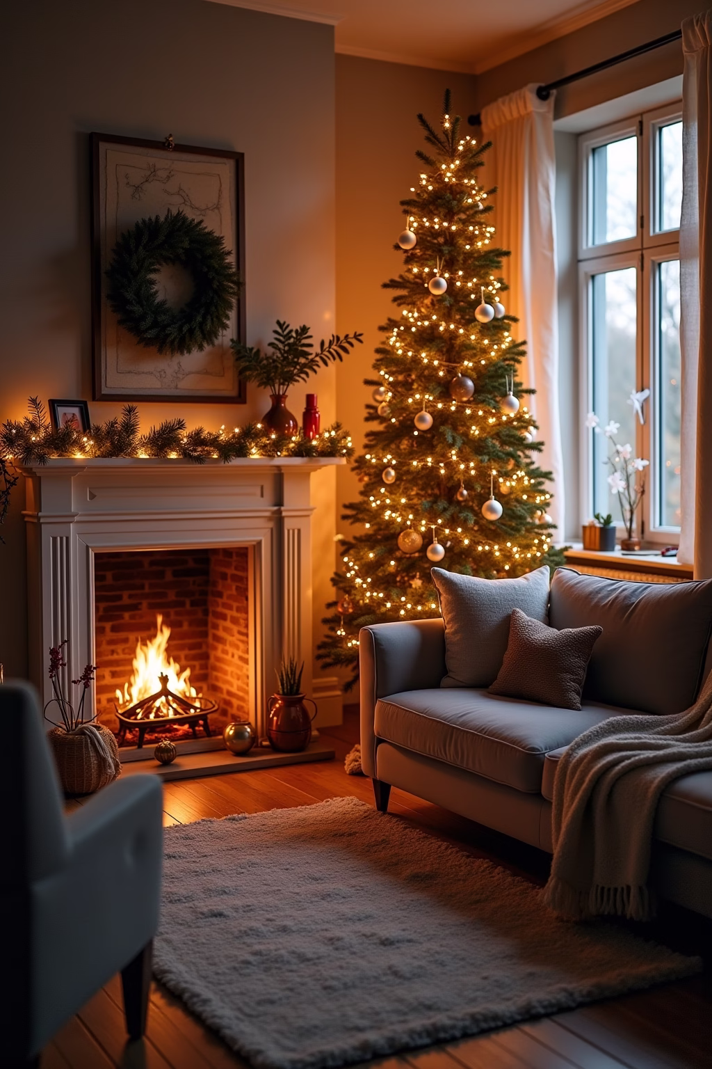 weihnachtsdeko wohnzimmer outline 8