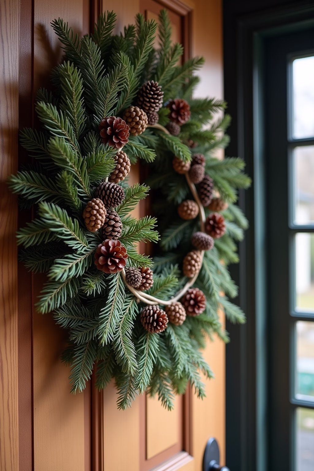 winter deko hauseingang outline 3