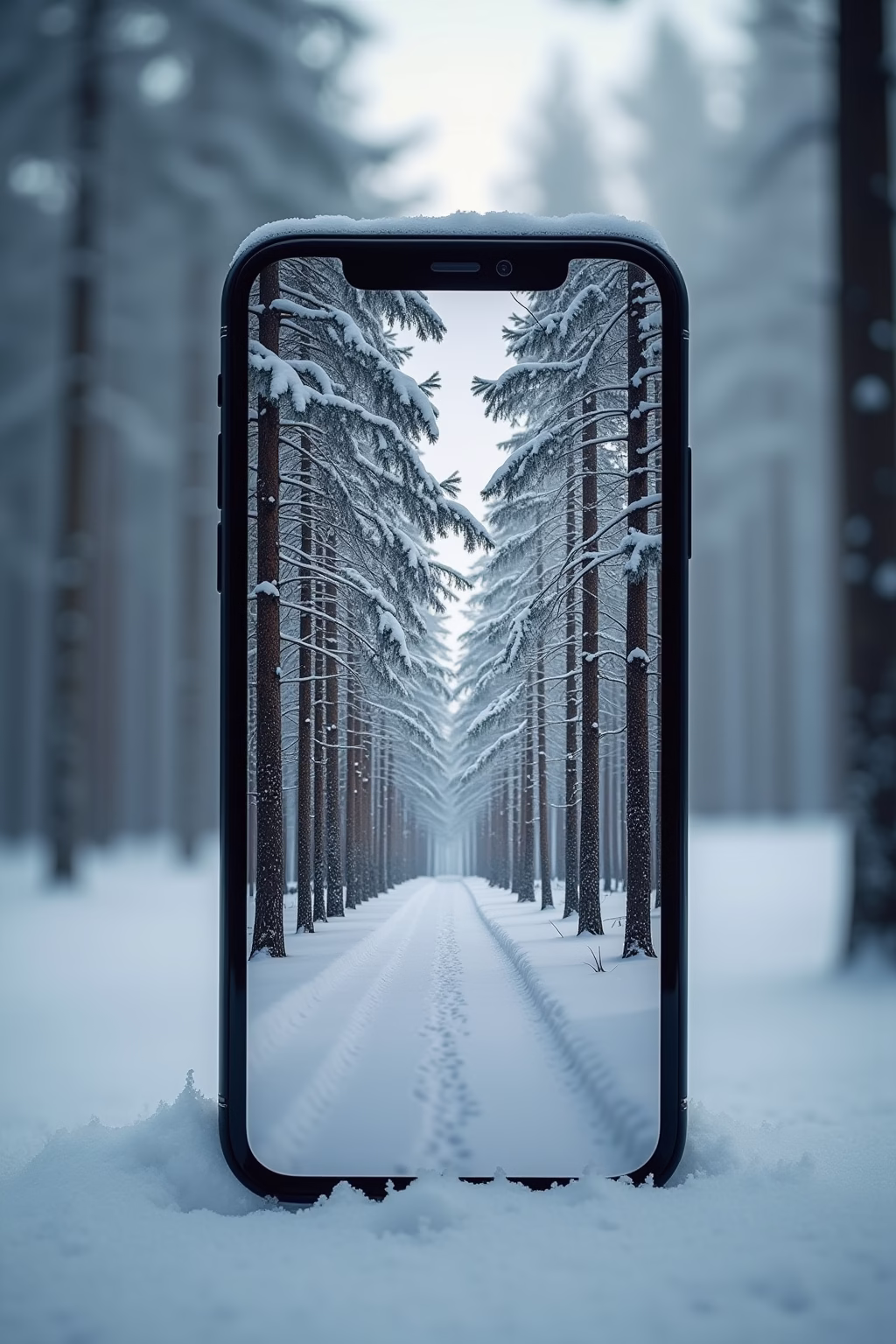 winter hintergrundbilder iphone outline 2